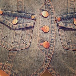 Bill Blass jean vest